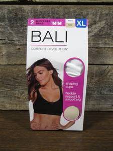 lot 117 image: S2 Bali Comfort Revolution Wirefree Nude White Bras Style Dfsm88 Sz XL Women
