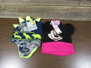 lot 168 image: Mixed Lot of Kids Hats, Gloves, & Mittens-Boys Girls-Toddlers