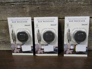 lot 283 image: Set of 3 Bluetooth Aux Receiver for Car, Portable 3.5mm Aux Bluetooth Car Adapter