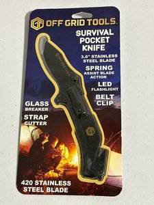 lot 19 image: New Off Grid Tools Survival Knife