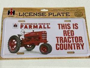 lot 25 image: Farmall License Plate