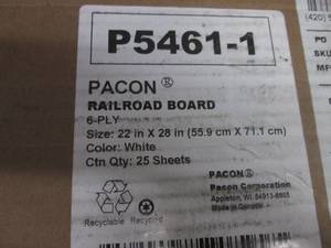 lot 1 image: Pacon 54611 Peacock Six-Ply Railroa...