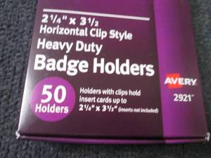 lot 7 image: Avery Heavy Duty Badge Holders, 2.2...