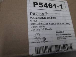 lot 25 image: Pacon 54611 Peacock Six-Ply Railroa...