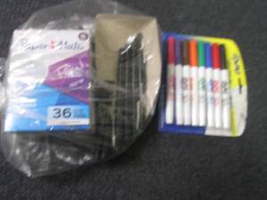 lot 62 image: 36 Flair Felt Tip Pens, Dry Erase M...