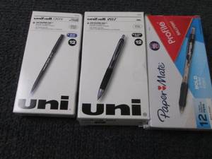 lot 65 image: 3 Pks Assorted Pens...