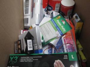 lot 67 image: Box of Assorted Office Supplies...
