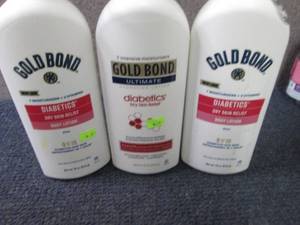lot 96 image: 3- 18 oz Ultimate Gold Bond Diabeti...