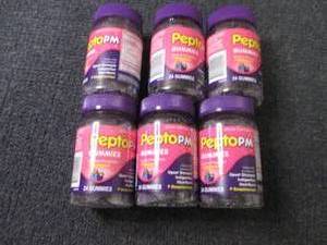 lot 112 image: 6- 24 ct Pepto PM Gummies...