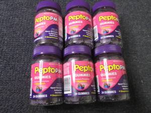 lot 154 image: 6- 24 ct Pepto PM Gummies...