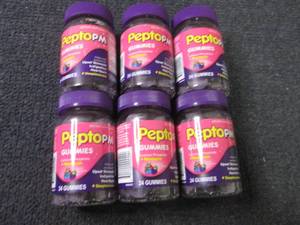lot 155 image: 6- 24 ct Pepto PM Gummies...