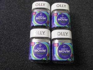 lot 157 image: 4- 30 ct Olly Keep It Movin...