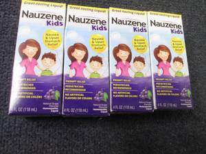 lot 158 image: 4- 4 oz Nauzene Kids...