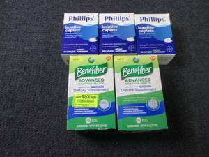 lot 160 image: 3- 55 ct Phillips Laxative Caplets...