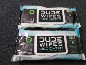 lot 163 image: 2 pks Dude Wipes...