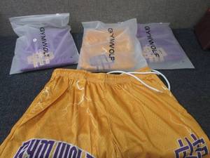 lot 204 image: 4 Pair Gym Wolf Mens Athletic Shor...