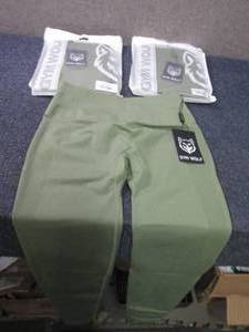 lot 209 image: 3 Pair Ladies Small Gym Wolf Scrunc...