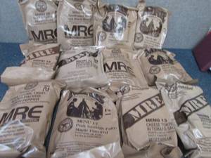 lot 228 image: Sealed Case of 12 MREs Meal Ready ...