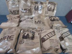 lot 232 image: Sealed Case of 12 MREs Meal Ready ...