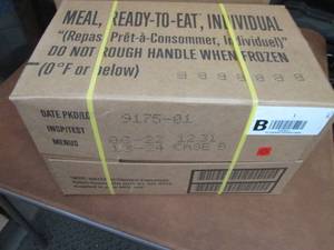 lot 236 image: Sealed Case of 12 MREs Meal Ready ...