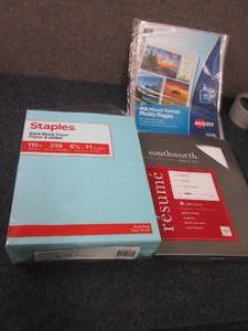 lot 251 image: 1 Ream Blue Card Stock, Photo Pages...