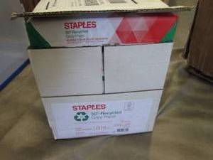 lot 264 image: Case of 2500 Staples Recycled Copy ...