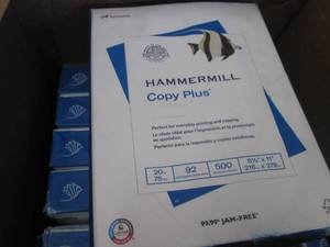 lot 270 image: 8 Reams Hammermill Copy Plus Paper ...