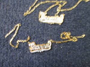 lot 279 image: 2-18K Gold Over Sterling Silver Pre...