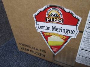 lot 318 image: BB 6- 8 inch FROZEN Lemon Meringue ...