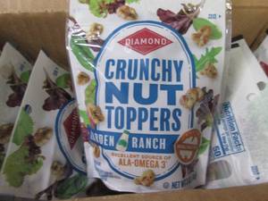 lot 379 image: 8- 3 oz Diamond Crunchy Nut Toppers...