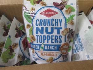 lot 380 image: 8- 3 oz Diamond Crunchy Nut Toppers...