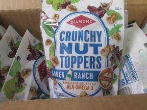 lot 381 image: 8- 3 oz Diamond Crunchy Nut Toppers...