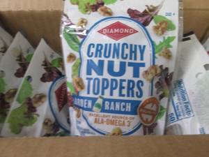 lot 382 image: 8- 3 oz Diamond Crunchy Nut Toppers...