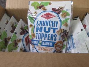 lot 383 image: 8- 3 oz Diamond Crunchy Nut Toppers...