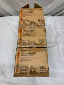 Henry Schein Cotton Tipped Applicators Size 6 Ref # 100-9249 QTY 100 Lot of 2 (200 pcs total)