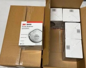 MSRP - $250 3M Particle Respirator Size Ref # 8000 QTY Lot of 2 Case - 2nd case not full
