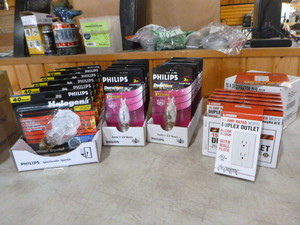 lot 92 image: Light Bulbs and Outlets