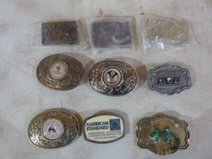 lot 127 image: 9 Belt Buckles