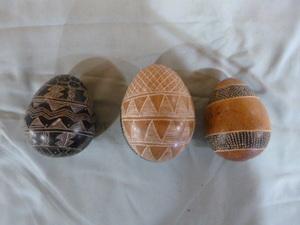 lot 149 image: 3 African Stone Eggs