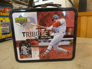lot 179 image: Upper  Deck Mark McGwire Tin Lunchbox