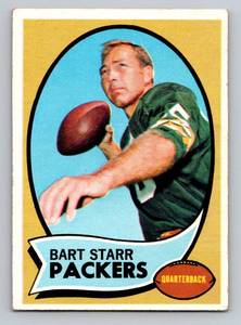 lot 12C image: Bart Starr 1970 Topps #30 Vintage Football Card