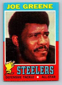 lot 15 image: Joe Greene RC 1971 Topps #245 Rookie Vintage Football Card