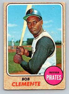 lot 20 image: Roberto Clemente 1968 Topps #150 Vintage Baseball Card