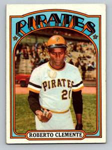 lot 25 image: Roberto Clemente 1972 Topps #309 Vintage Baseball Card