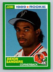 lot 45D image: Deion Sanders RC 1989 Score #246 Rookie Football Card