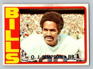 lot 47 image: OJ Simpson 1972 Topps #160 Vintage Football Card