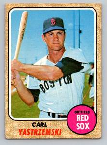 lot 50 image: Carl Yastrzemski 1969 Topps #250 Vintage Baseball Card