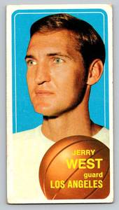 lot 58 image: Jerry West 1970 Topps #160 Vintage Tallboy Basketball Card