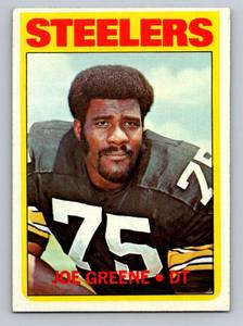 lot 64 image: Joe Greene 2nd Year 1972 Topps #230 Vintage Football Card