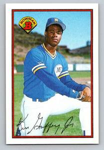 lot 65D image: Ken Griffey Jr. RC 1989 Bowman #220 Rookie Baseball Card